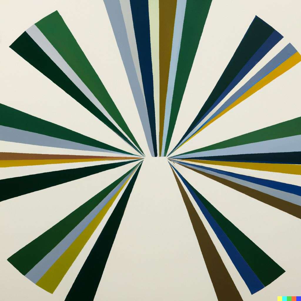 the discovery of gravity, painting by Sol LeWitt